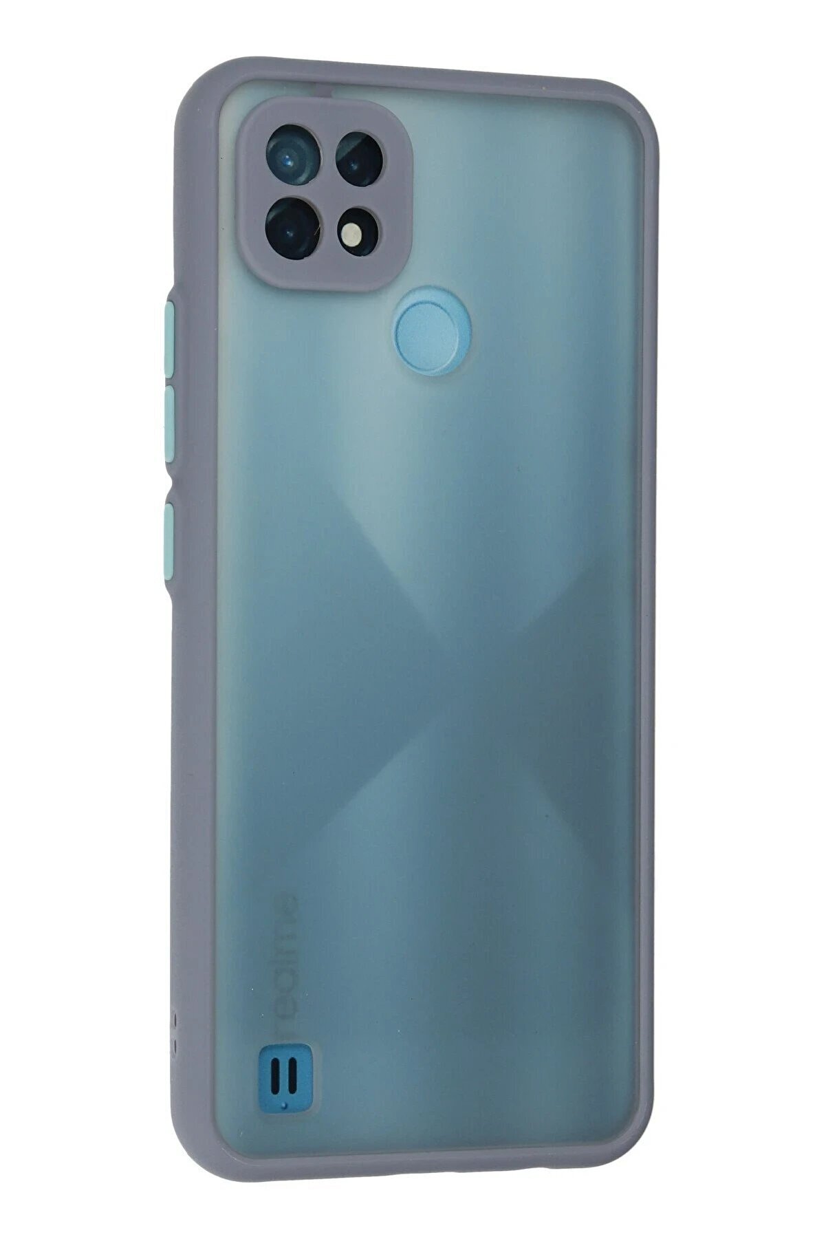 Realme C21 Kılıf Montreal Si̇li̇kon Kapak - Gri̇ - Dropx4929-1943