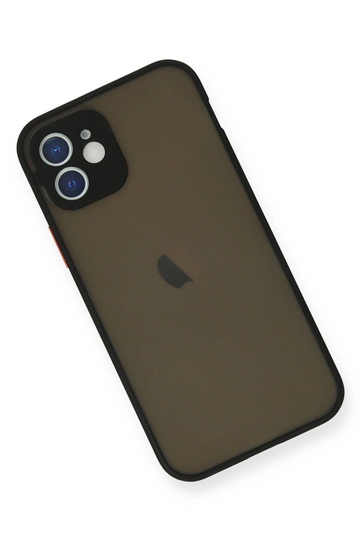 İphone 12 Mi̇ni̇ Kılıf Montreal Si̇li̇kon Kapak - Si̇yah - Dropx6379-8004