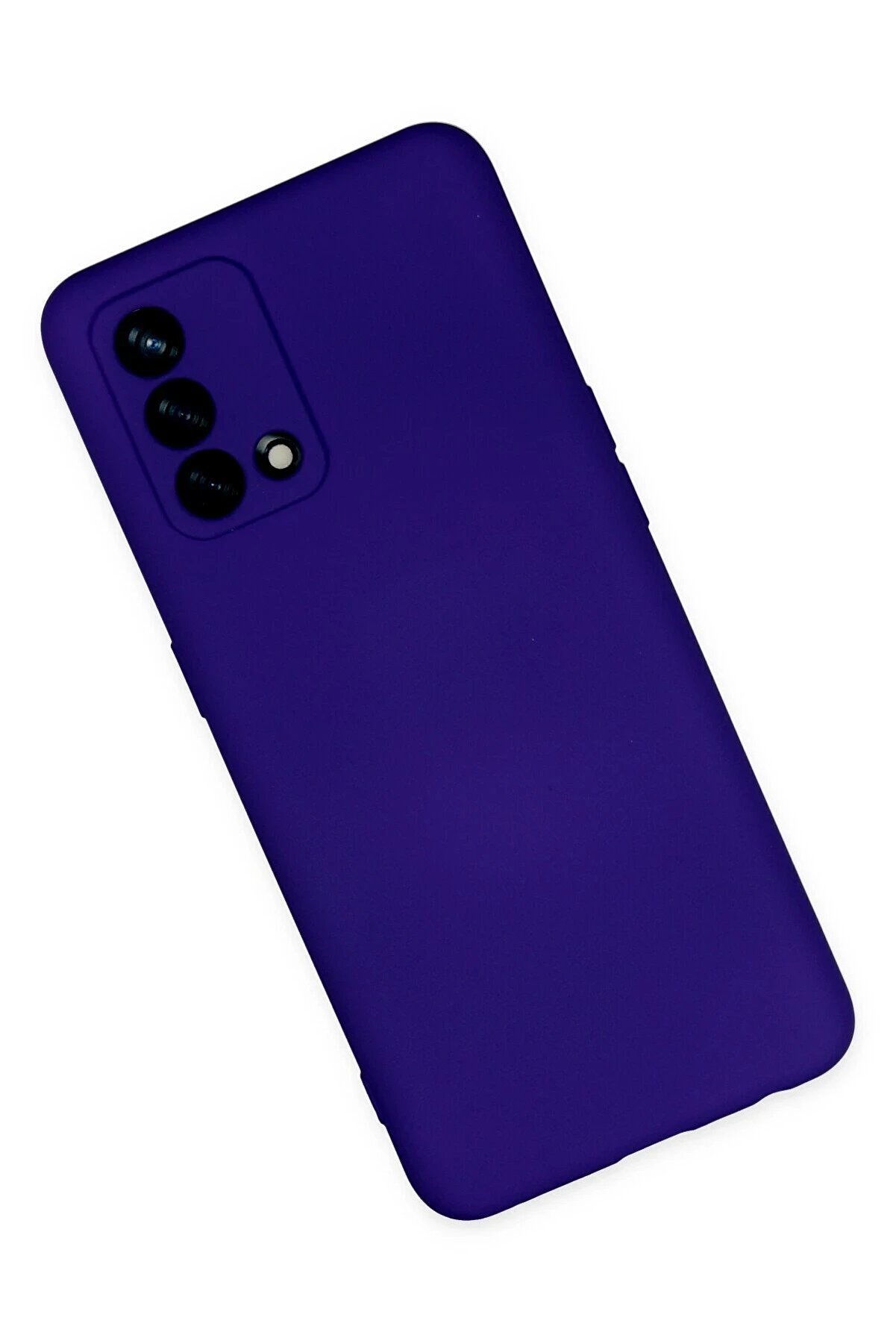 Oppo A74 4G Kılıf Nano İçi̇ Kadi̇fe Si̇li̇kon - Mor - Dropx8015-3943