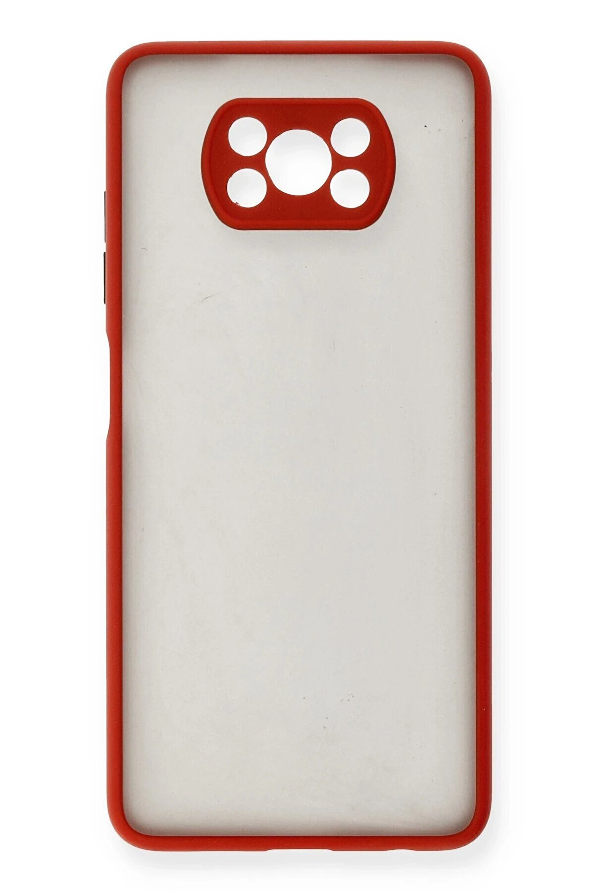 Xi̇aomi̇ Pocophone X3 Kılıf Montreal Si̇li̇kon Kapak - Kırmızı - Dropx4745-3961