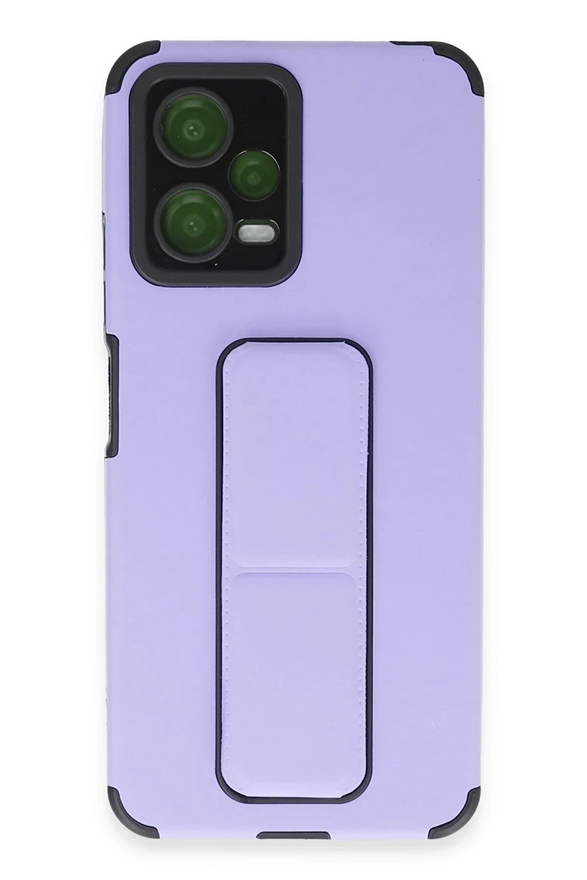 CepteToptan Xiaomi Poco X5 5G Kılıf Mega Standlı Silikon - Lila - DROPX7238-1771