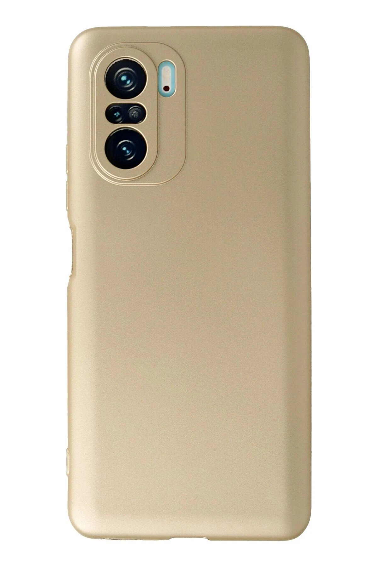 CepteToptan Xiaomi Poco F3 Kılıf First Silikon - Gold - DROPX2699-8872