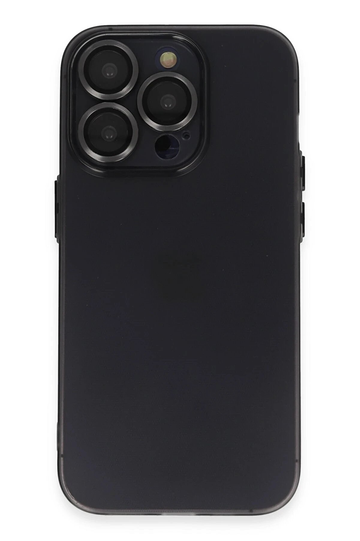 CepteToptan iPhone 13 Pro Kılıf Luko Lens Silikon - Siyah - DROPX7934-4331