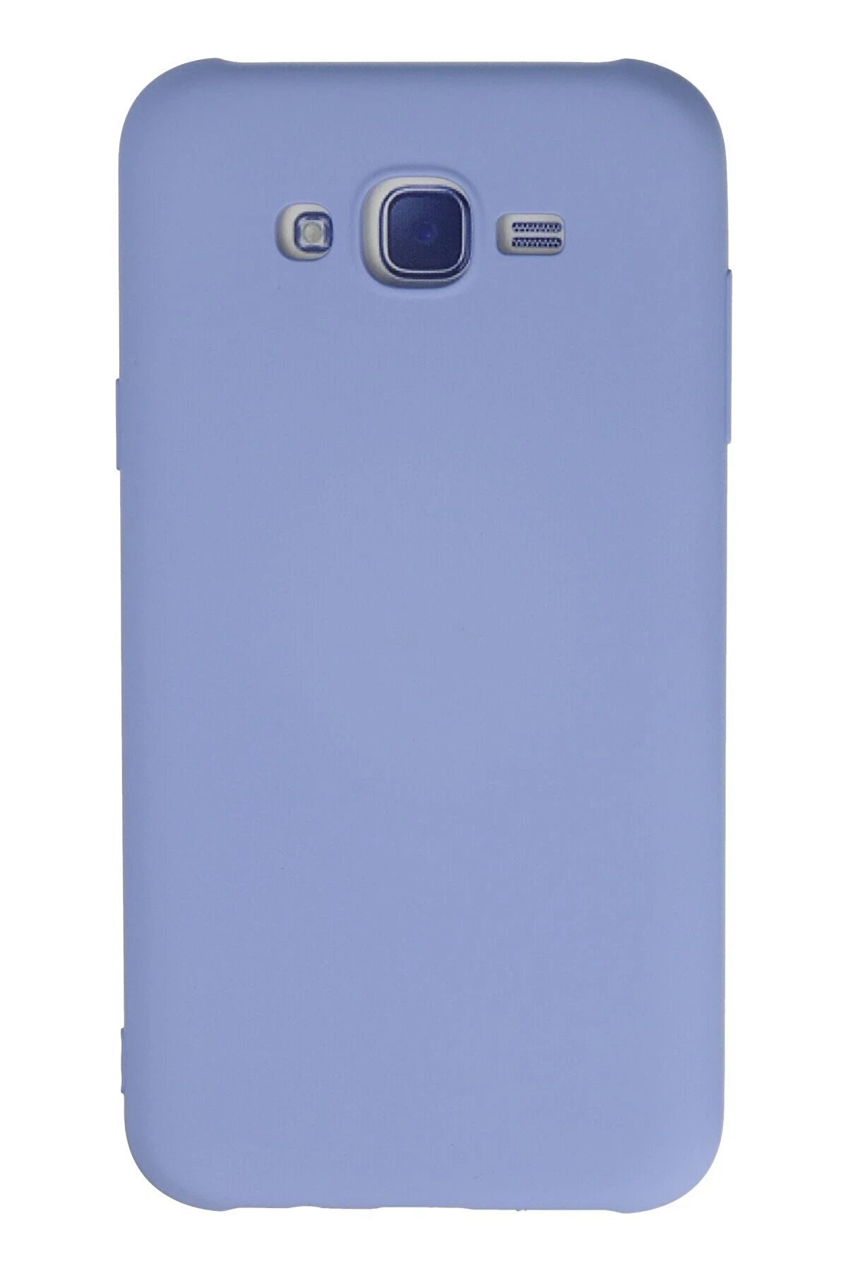 CepteToptan Samsung Galaxy J7 Kılıf Nano i&ccedil;i Kadife Silikon - Lila - BRH024864-7826