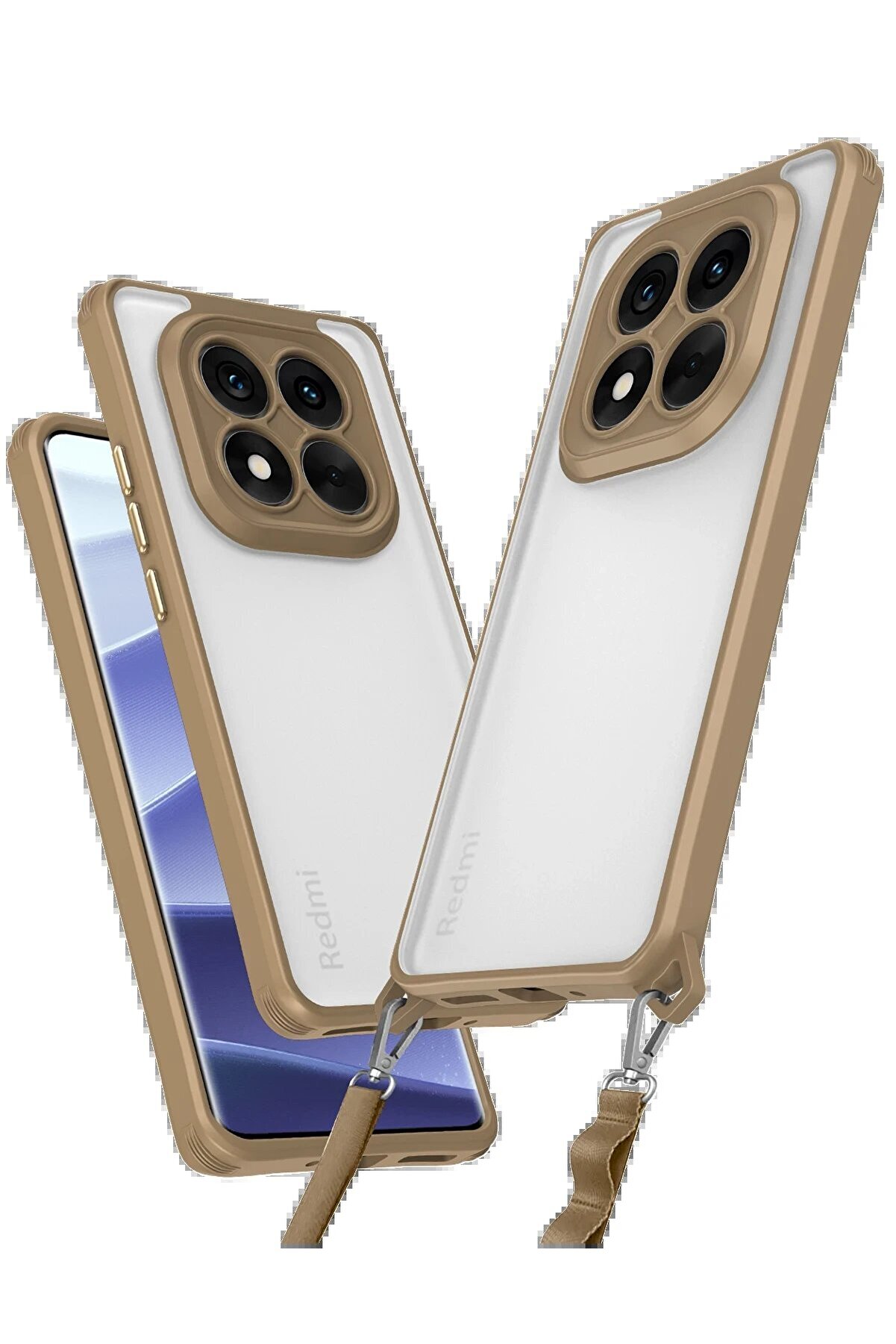 CepteToptan Xiaomi Redmi Note 14 Pro 5G Kılıf Penta Silikon Kılıf - Çöl Titanyum - DROPX9455-6746