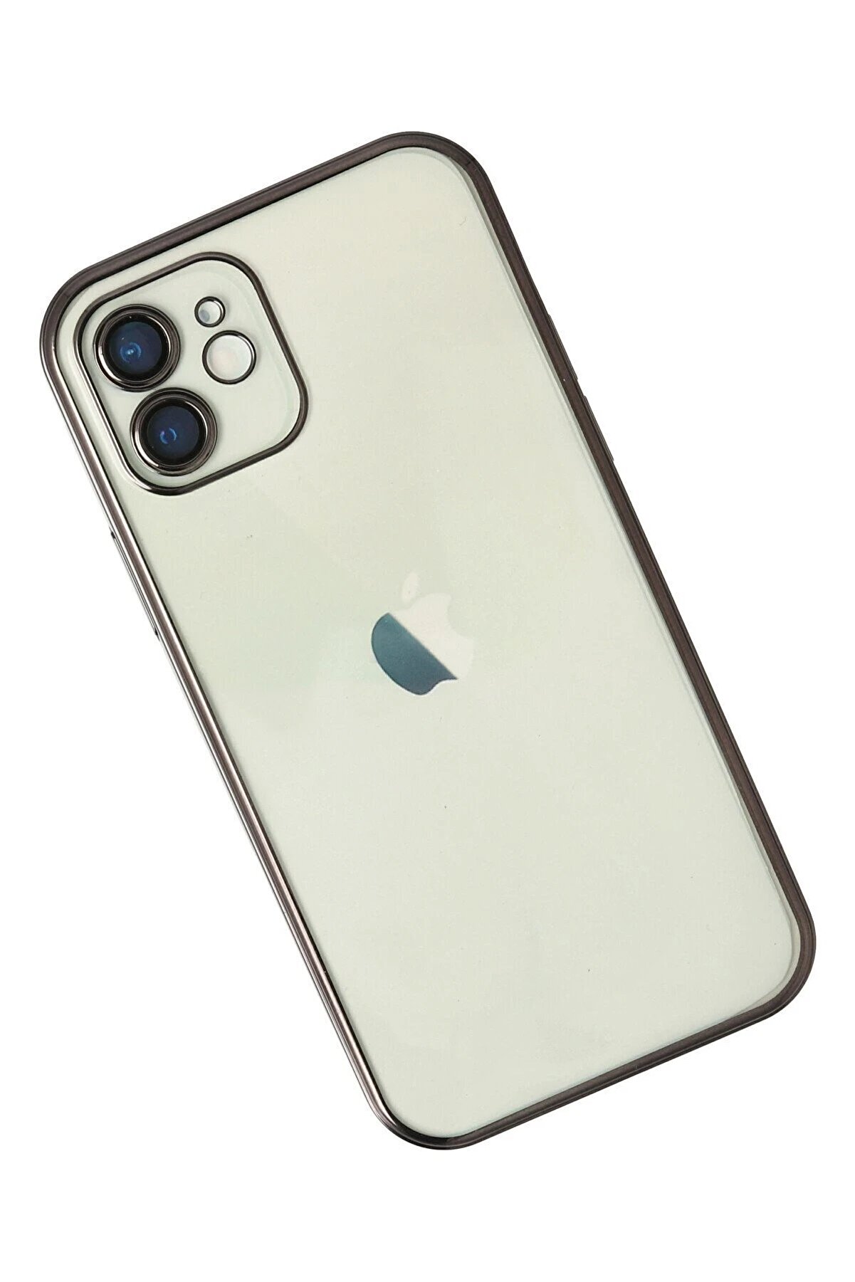 İphone 11 Kılıf Lensli̇ Si̇li̇kon - Si̇yah - Dropx7475-4701