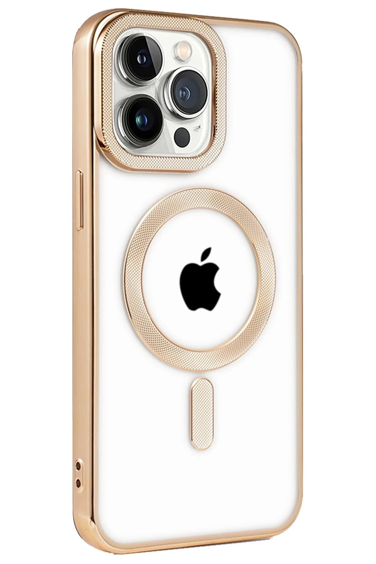 İphone 14 Pro Kılıf Kronos Magsafe Kapak - Gold - Dropx3763-5380