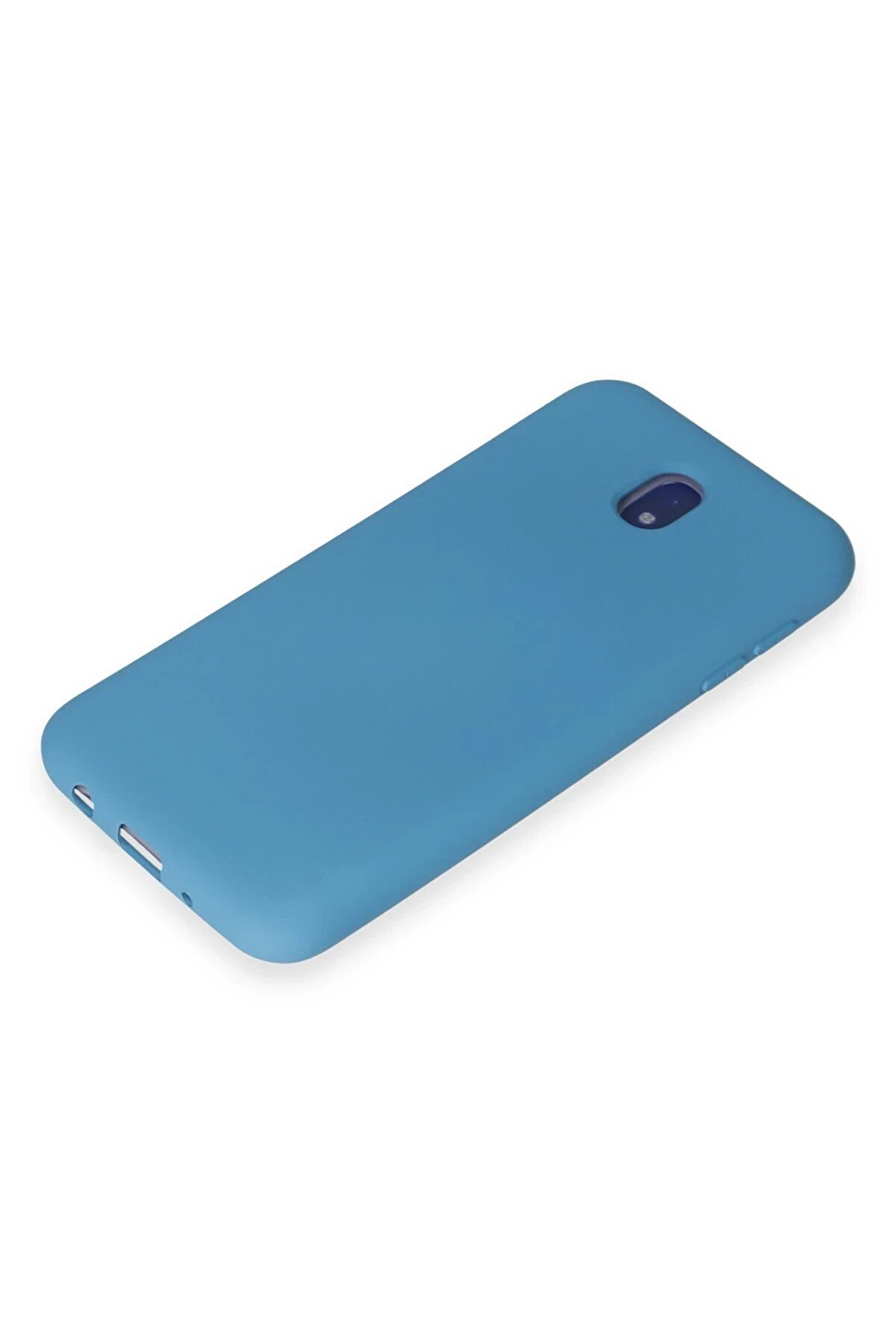 Samsung Galaxy J7 Pro / J730 Kılıf Nano İ&ccedil;i̇ Kadi̇fe Si̇li̇kon - Mavi̇ - Dropx9019-9840