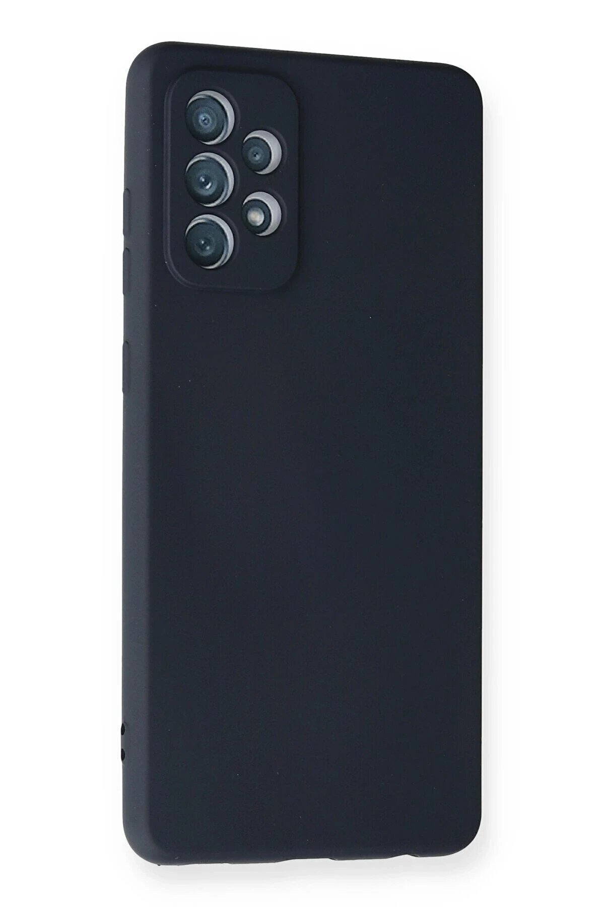 Samsung Galaxy A72 Kılıf Nano İçi̇ Kadi̇fe Si̇li̇kon - Laci̇vert - Dropx8133-3852