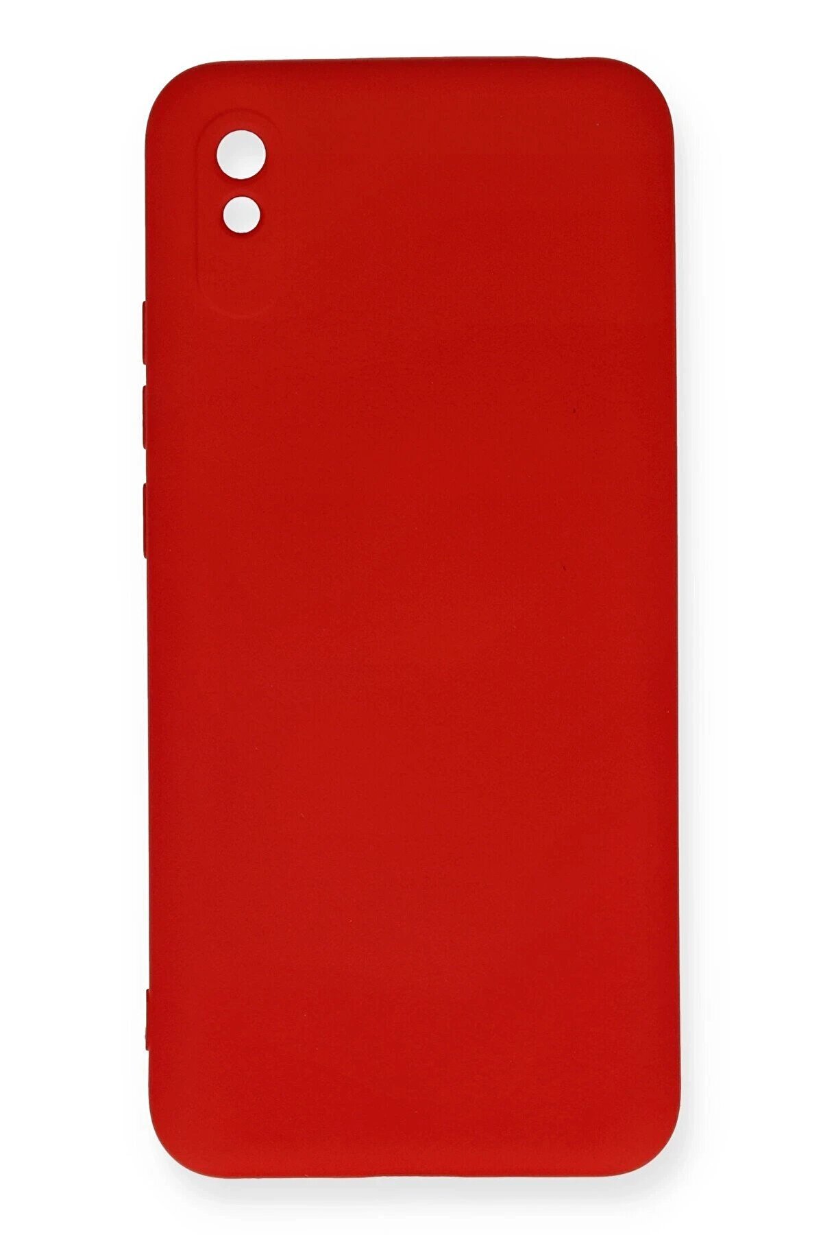 CepteToptan Xiaomi Redmi 9A Kılıf Nano içi Kadife Silikon - Kırmızı - DROPX3214-4697