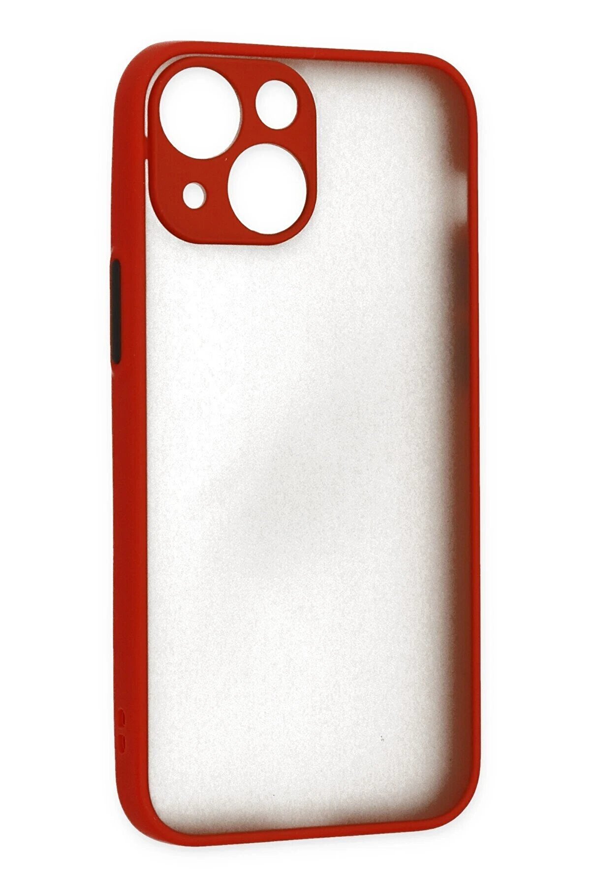 İphone 15 Kılıf Montreal Si̇li̇kon Kapak - Kırmızı - Dropx8685-2939