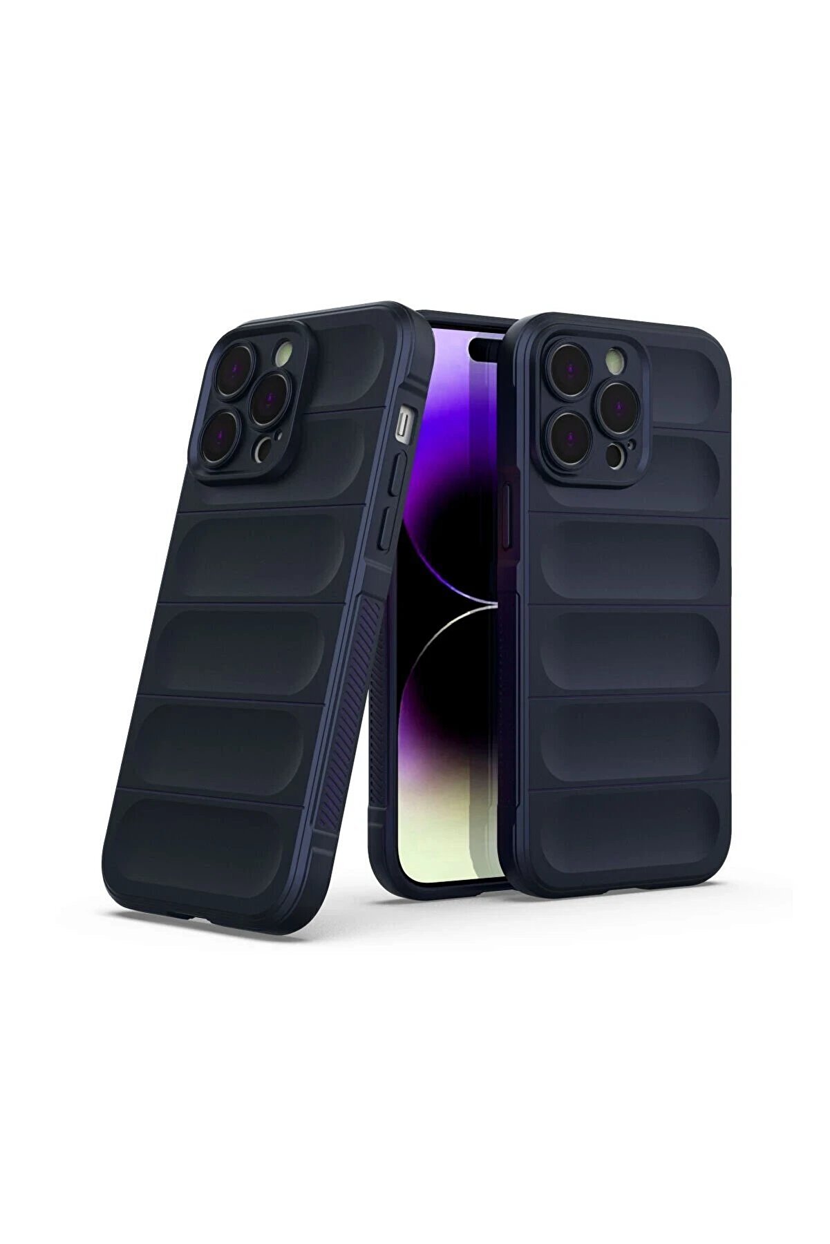 İphone 15 Pro Max Kılıf Opti̇mum Si̇li̇kon - Laci̇vert - Dropx2626-5020