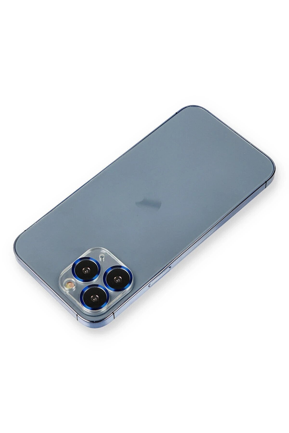 CepteToptan iPhone 11 Pro Max Metal Kamera Lens Koruma Cam - Mavi - DROPX9992-5544