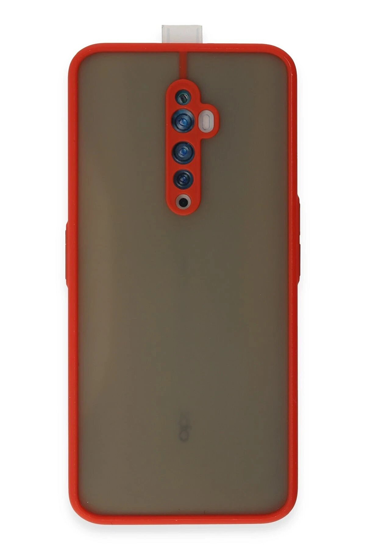 CepteToptan Oppo Reno 2Z Kılıf Montreal Silikon Kapak - Kırmızı - DROPX2028-9115