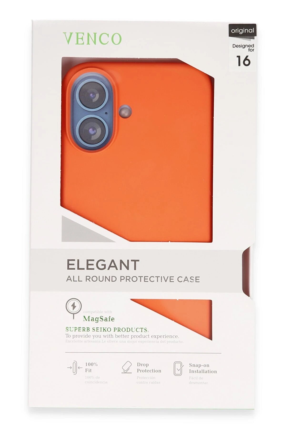 İphone 16 Home Magsafe Kapak - Turuncu - Dropx8302-7928