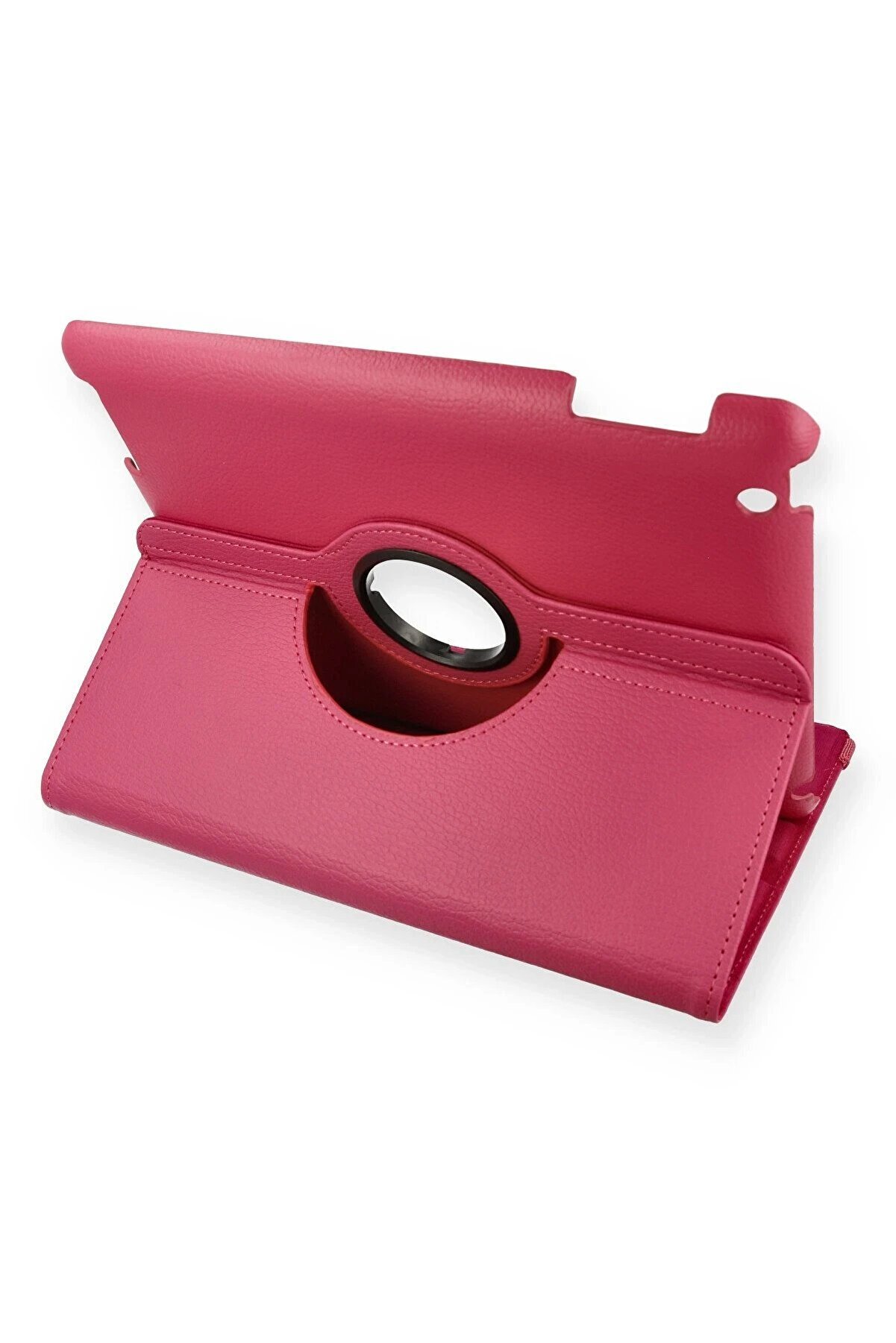CepteToptan iPad 4 9.7 Kılıf 360 Tablet Deri Kılıf - Pembe - DROPX5383-8154