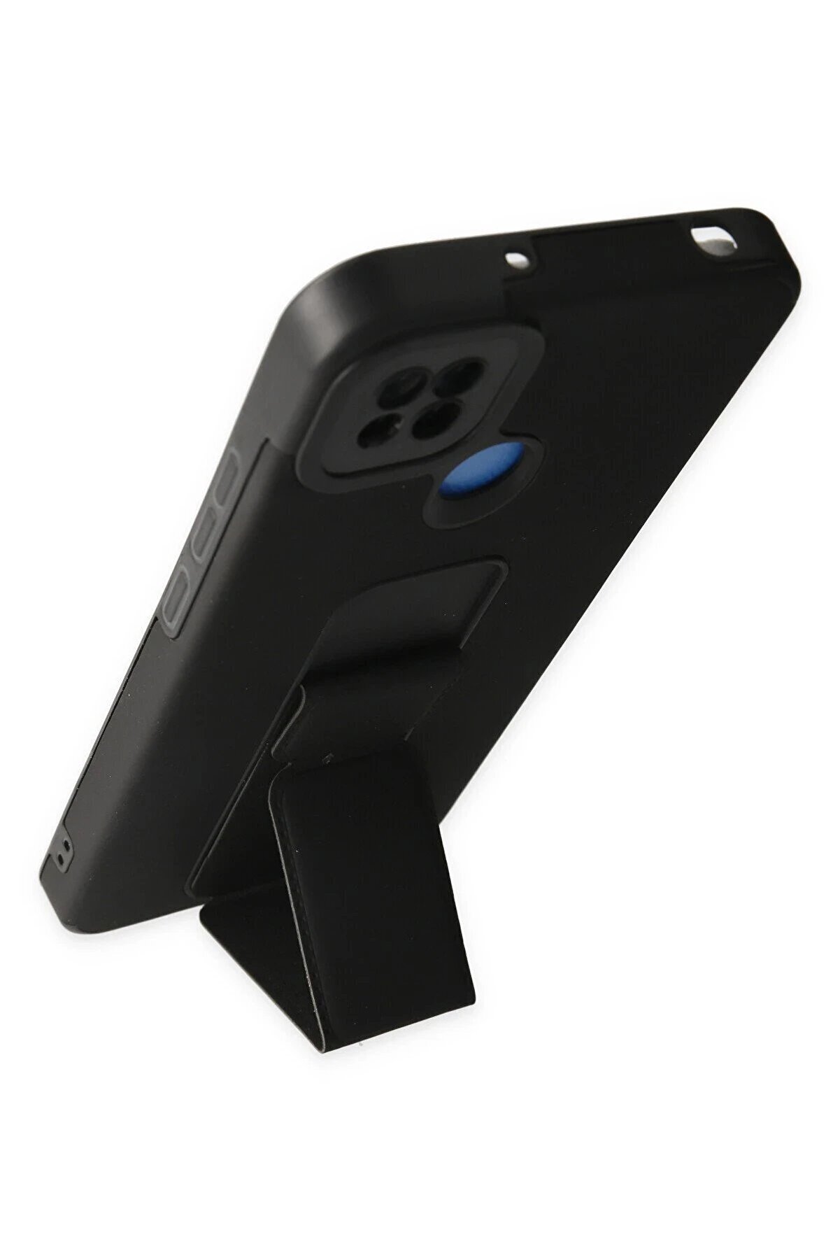 Xi̇aomi̇ Redmi̇ 9C Kılıf Mega Standlı Si̇li̇kon - Si̇yah - Dropx5606-3480