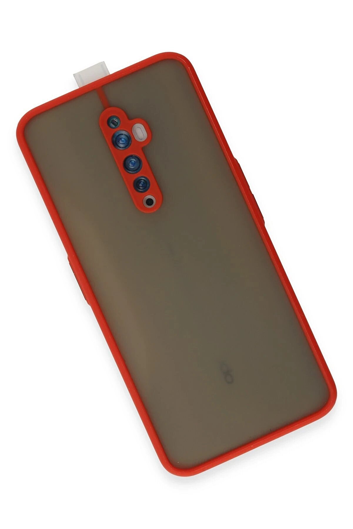 Oppo Reno 2Z Kılıf Montreal Si̇li̇kon Kapak - Kırmızı - Dropx2028-9115