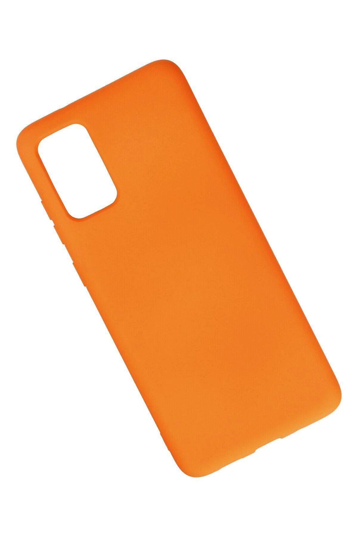 Samsung Galaxy S20 Plus Kılıf Nano İçi̇ Kadi̇fe Si̇li̇kon - Turuncu - Dropx1043-9470