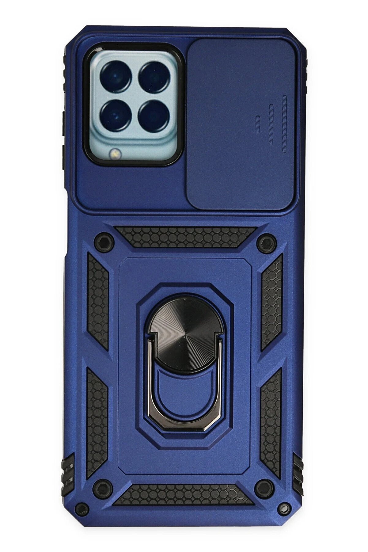 CepteToptan Samsung Galaxy M33 Kılıf Pars Lens Y&uuml;z&uuml;kl&uuml; Silikon - Lacivert - DROPX2310-3385