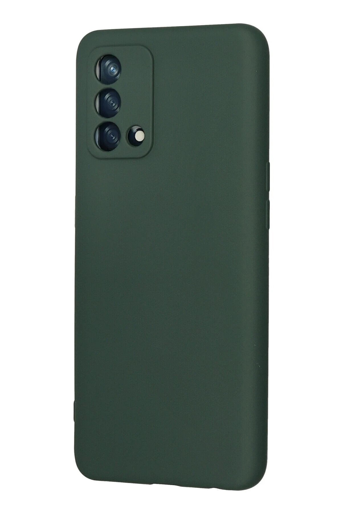 Oppo A74 4G Kılıf Nano İçi̇ Kadi̇fe Si̇li̇kon - Koyu Yeşi̇l - Dropx9494-7770