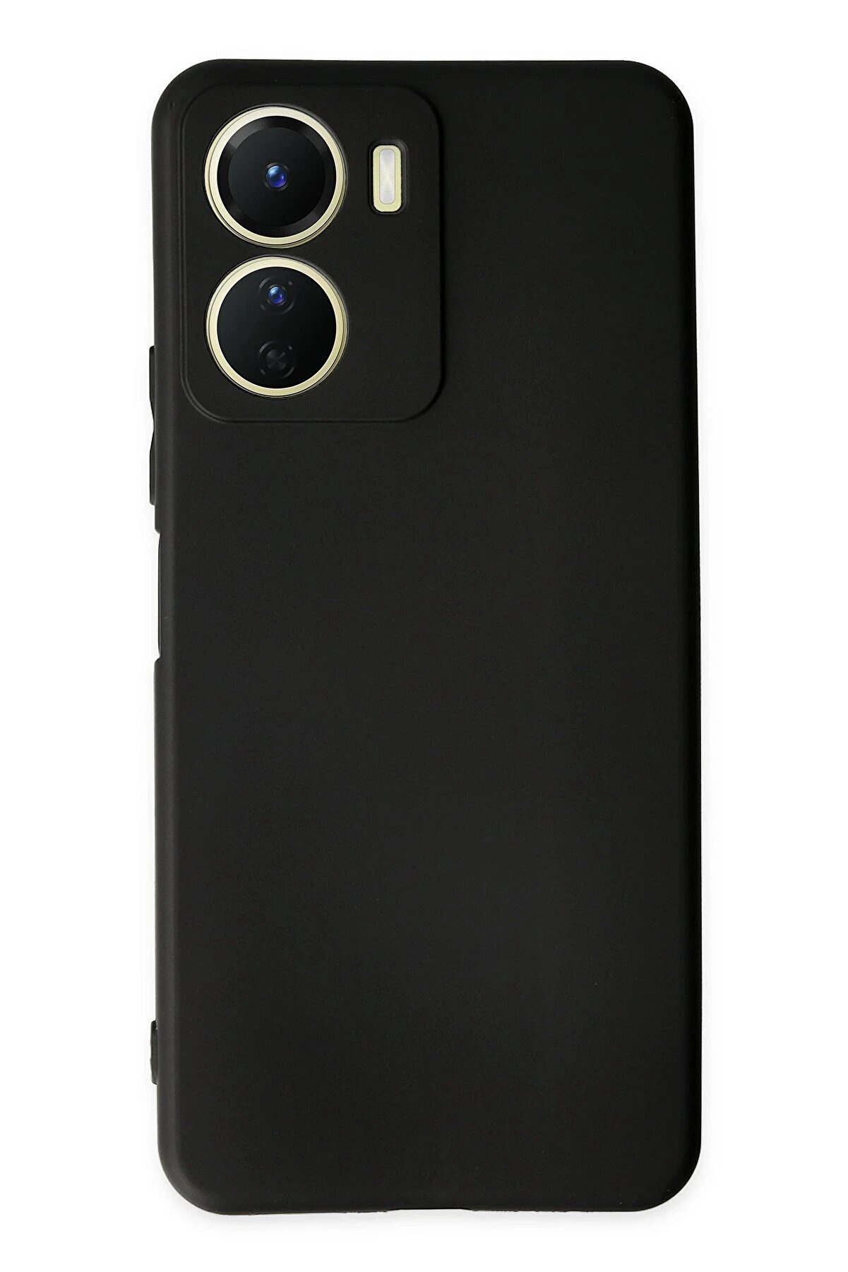 CepteToptan Vivo Y16 Kılıf First Silikon - Siyah - DROPX9457-6960