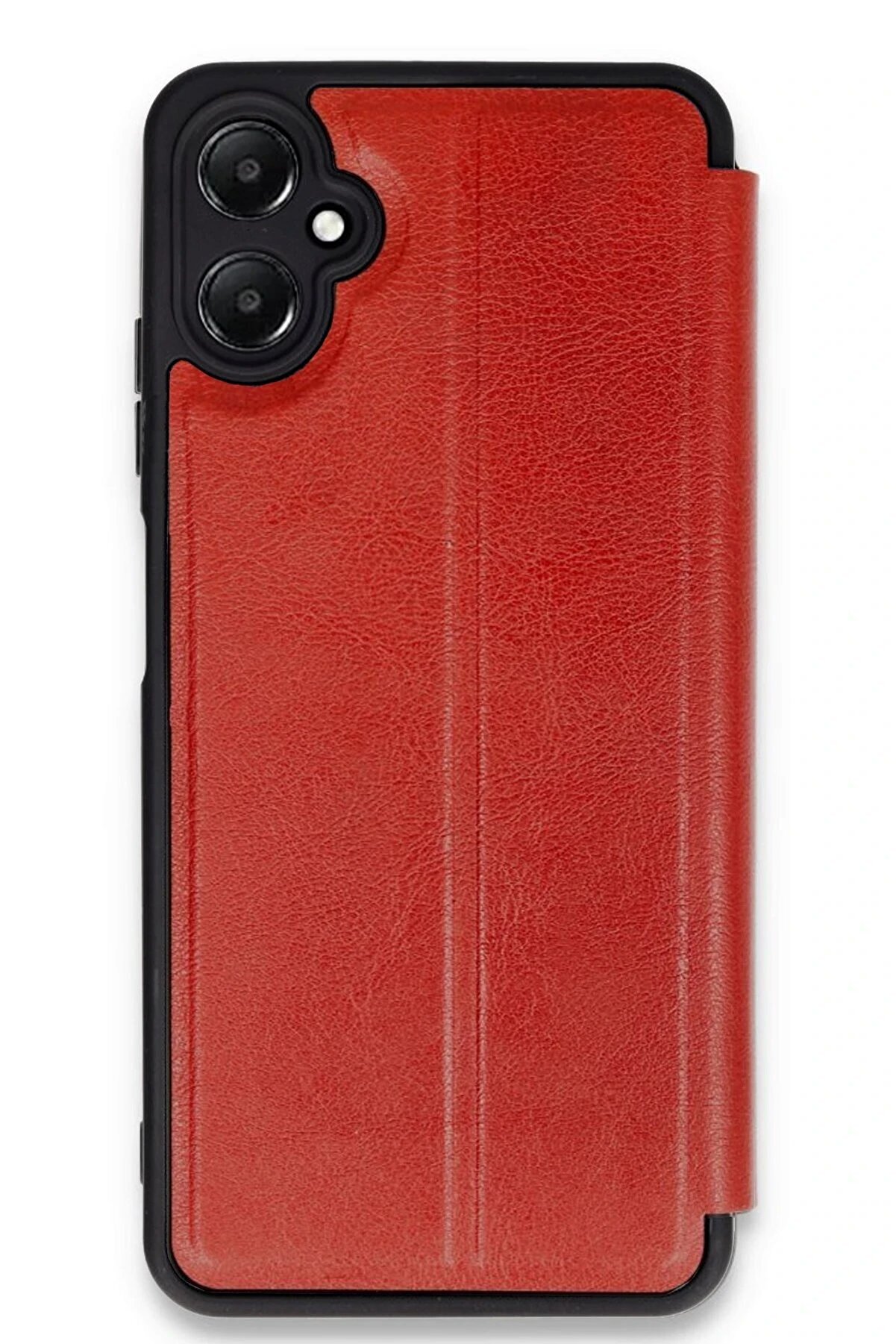 CepteToptan Samsung Galaxy A05 Kılıf Flip Cover - Kırmızı - DROPX8827-8373