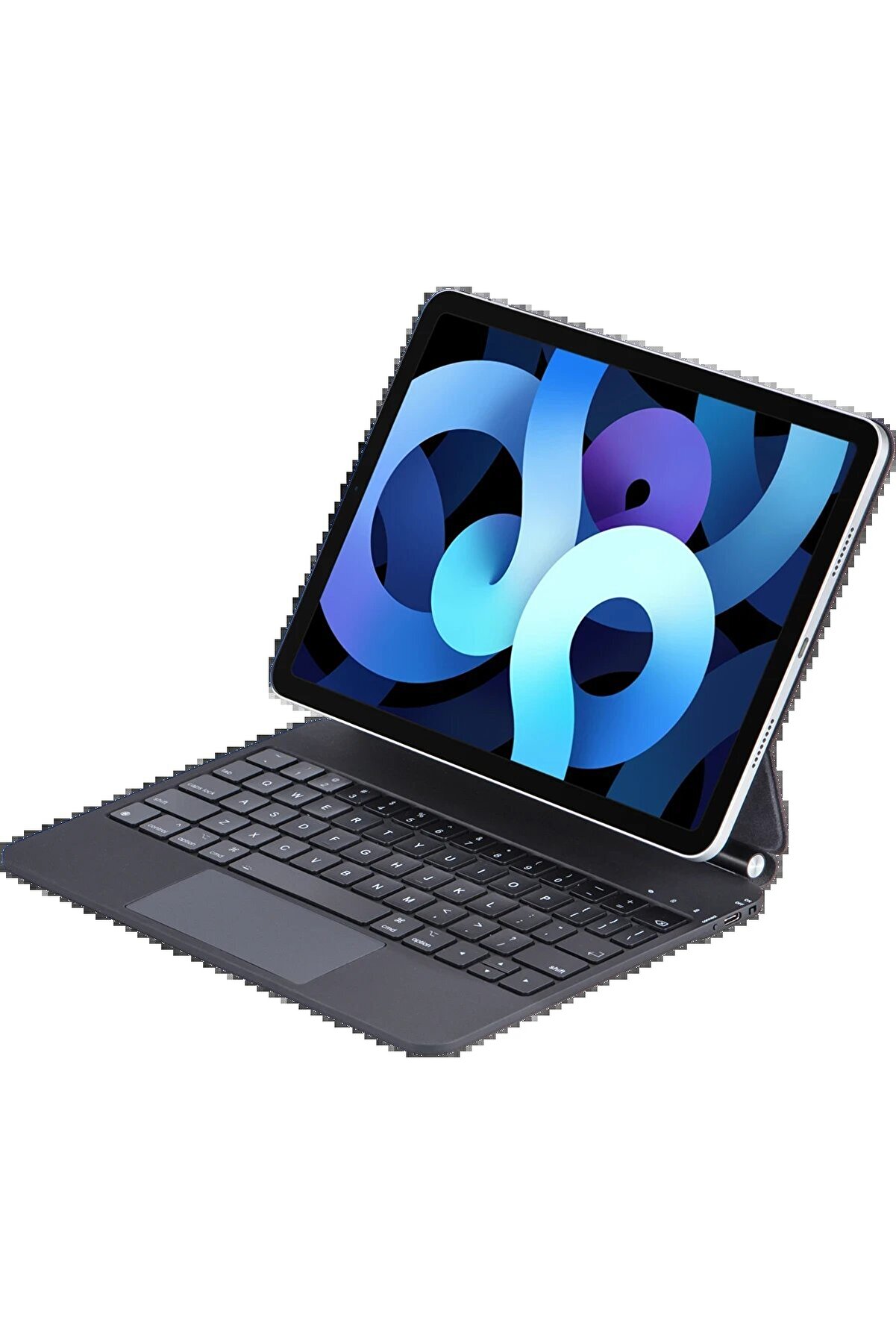 CepteToptan iPad Pro 11 (2024) Kılıf X7P Magic Manyetik Klavyeli Tablet Kılıfı - Siyah - DROPX4792-6007