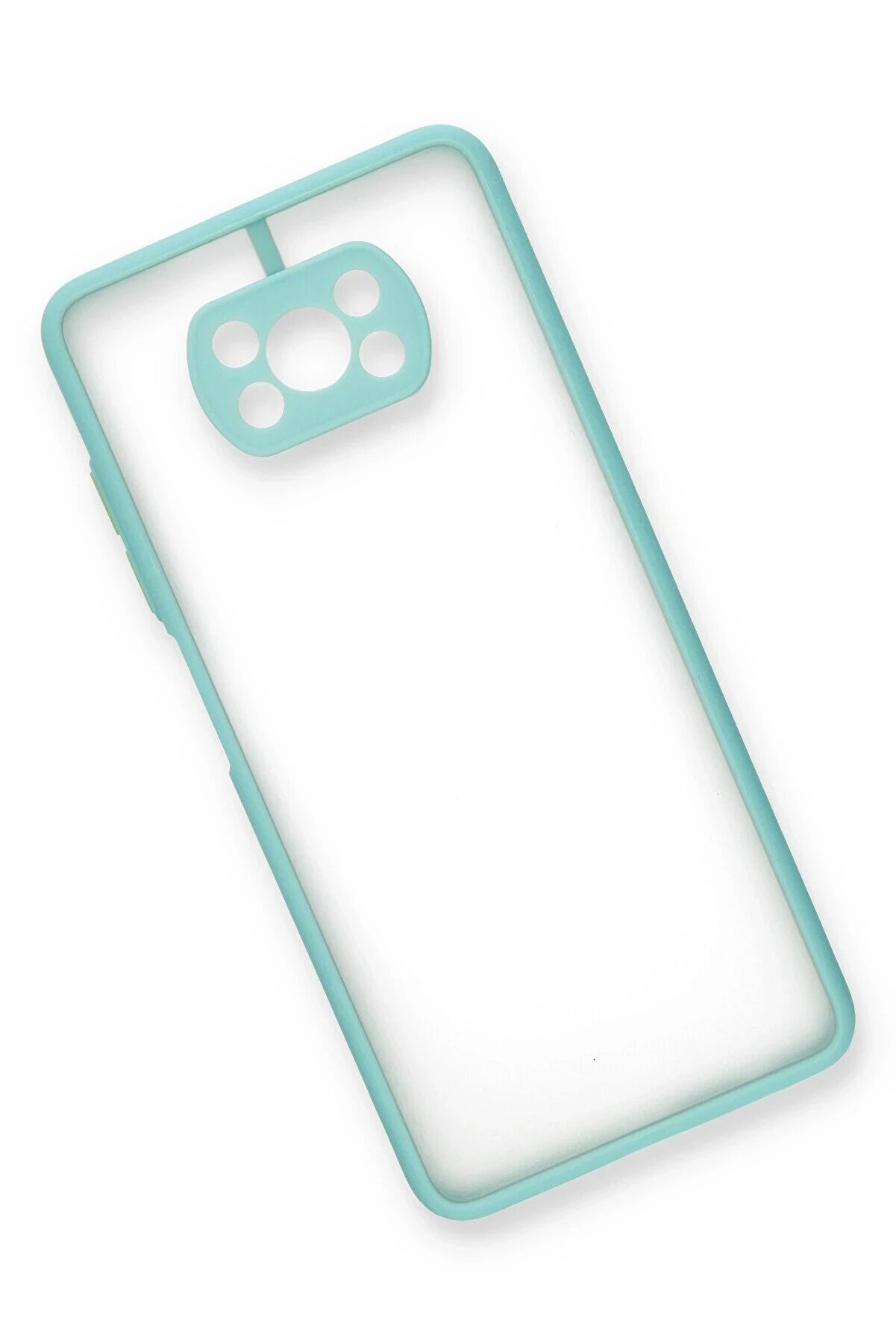 Xi̇aomi̇ Pocophone X3 Kılıf Montreal Si̇li̇kon Kapak - Turkuaz - Dropx3621-9028