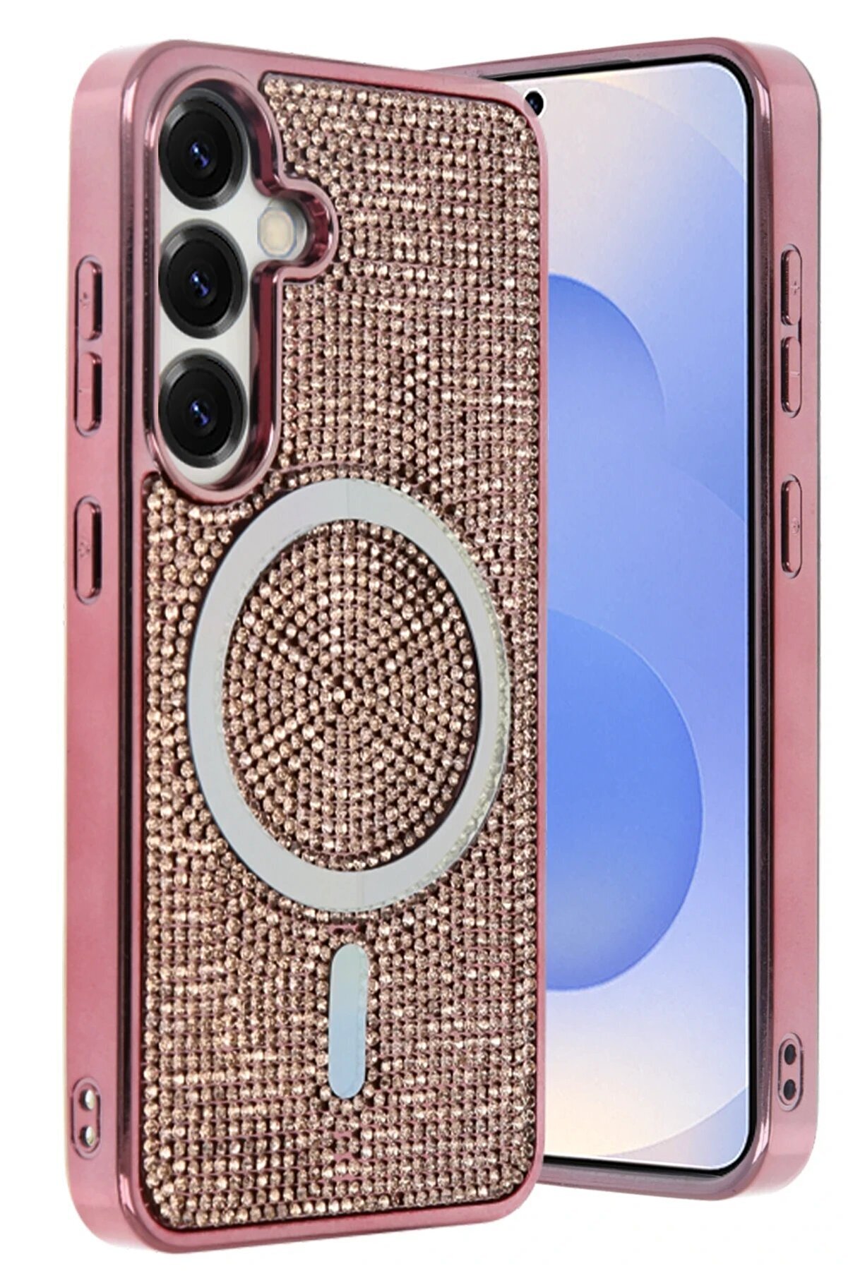 Samsung Galaxy S25 Helen Magsafe Kapak - Pembe - Dropx1805-9957