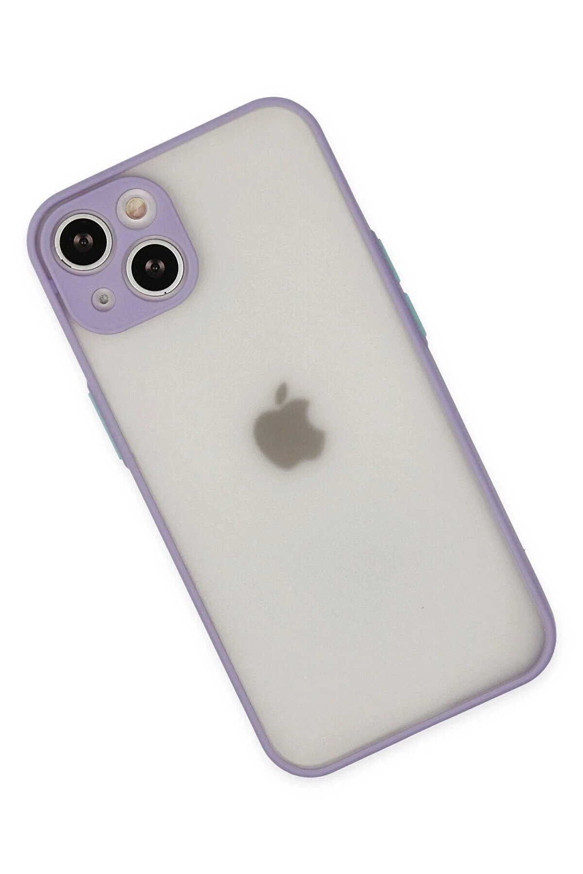 İphone 14 Kılıf Montreal Si̇li̇kon Kapak - Mor - Dropx5363-5916