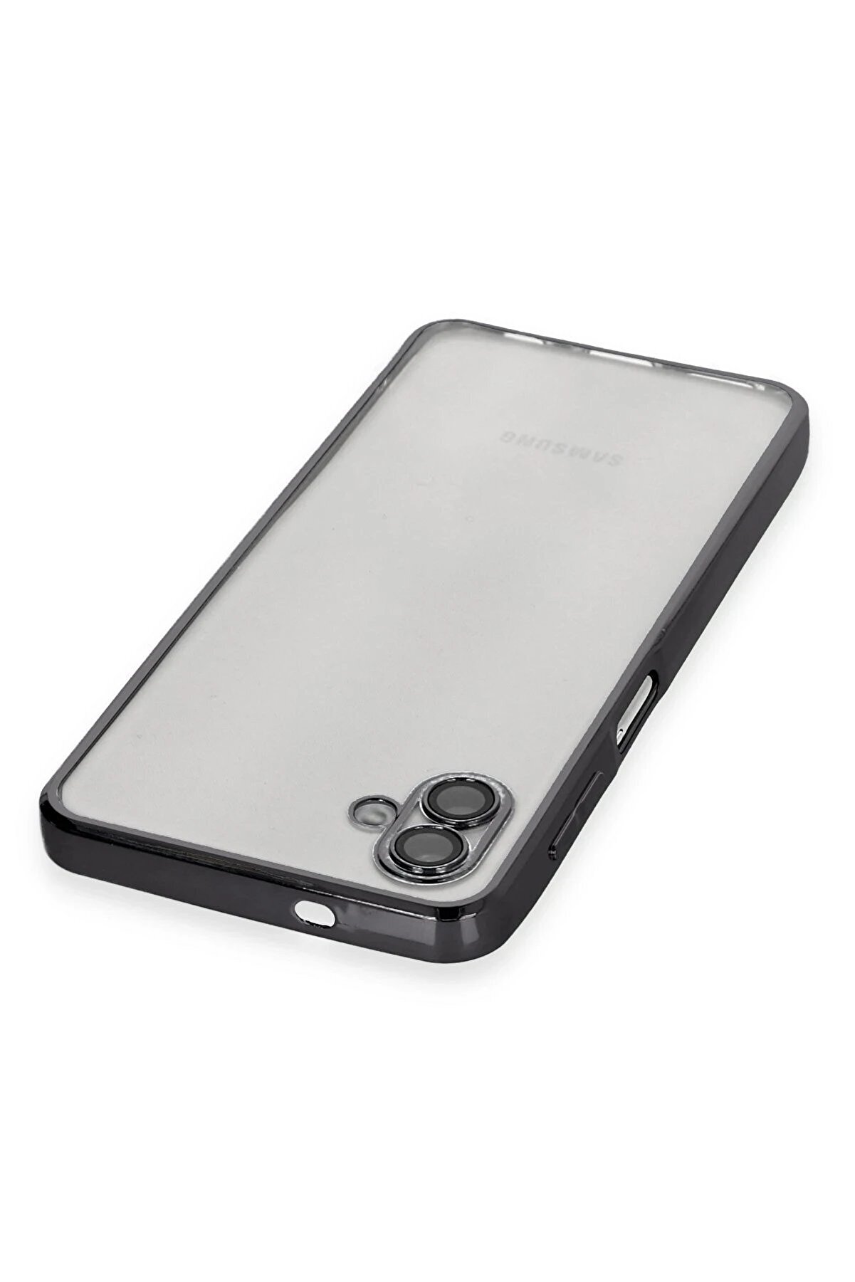 Samsung Galaxy A04 Kılıf Lensli̇ Si̇li̇kon - Si̇yah - Dropx1406-5404