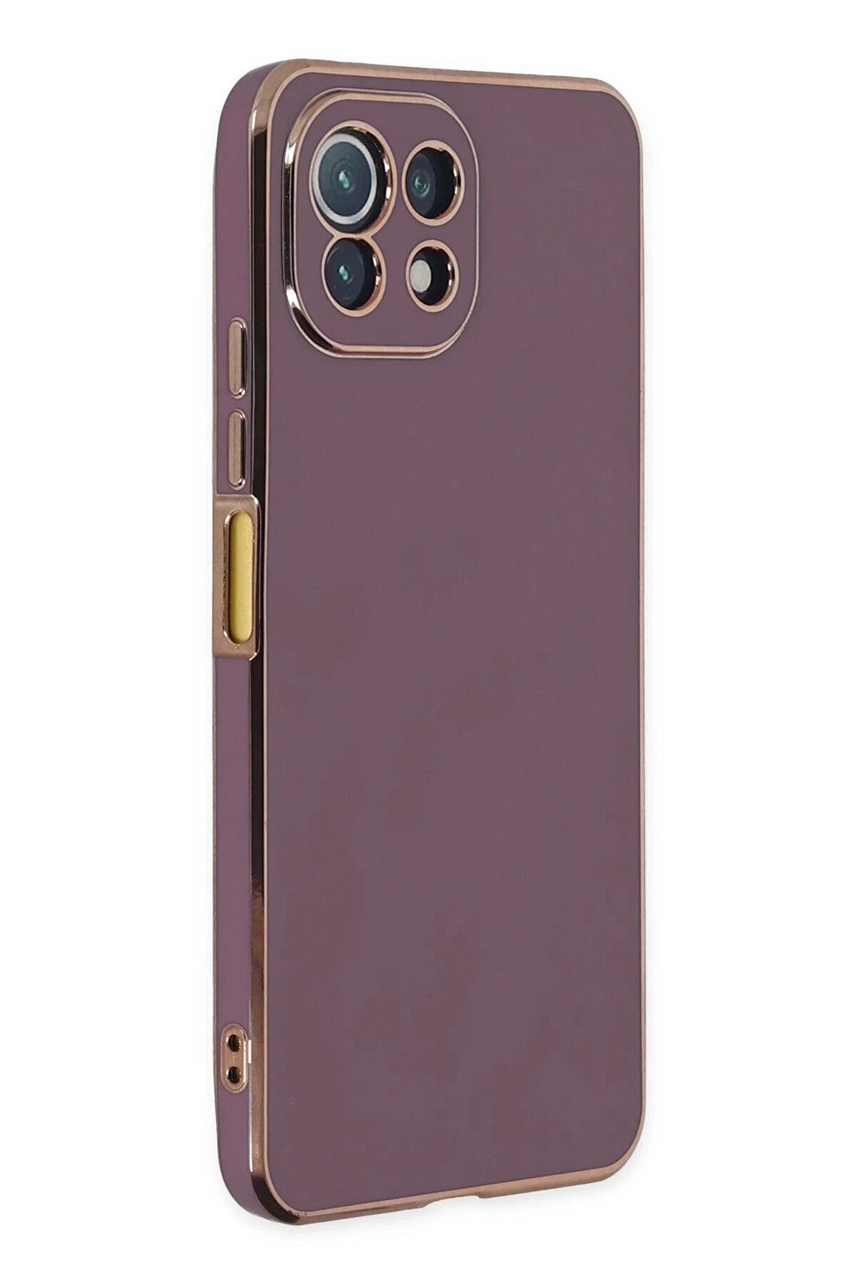 CepteToptan Xiaomi Mİ 11 Lite Kılıf Volet Silikon - Mor - DROPX7842-7633