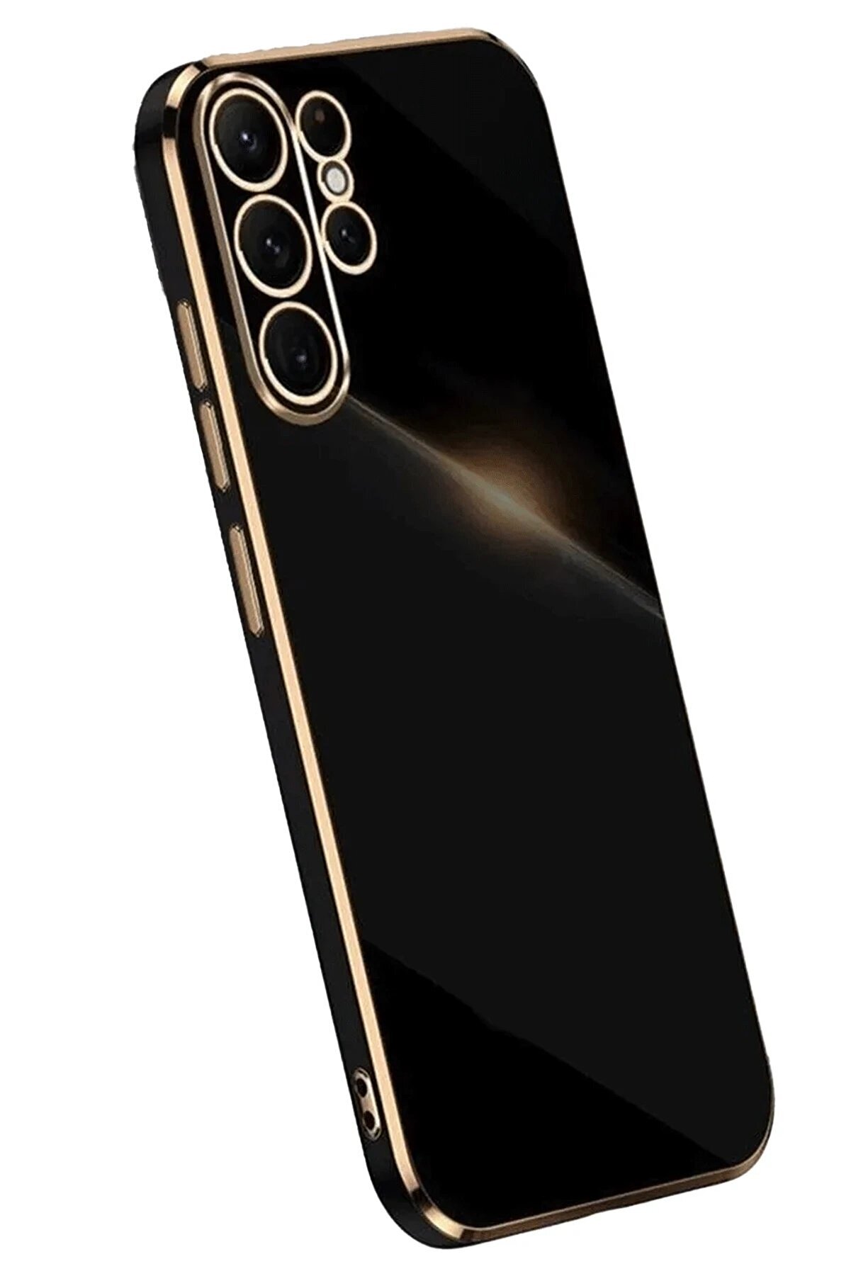 CepteToptan Samsung Galaxy S24 Ultra Kılıf Volet Silikon - Siyah - DROPX9513-6450