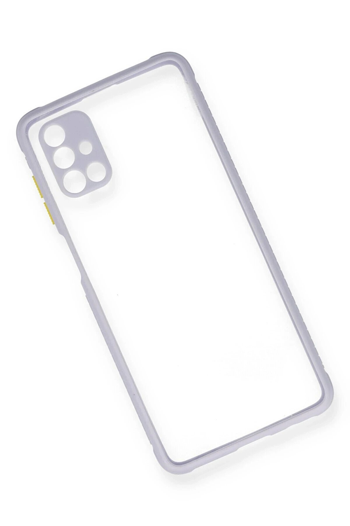 Samsung Galaxy M51 Kılıf Mi̇ami̇ Şeffaf Si̇li̇kon - Li̇la - Dropx9686-6793