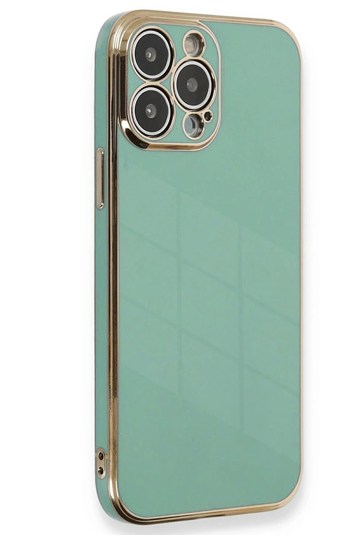 CepteToptan iPhone 15 Pro Kılıf Volet Silikon - Açık Yeşil - DROPX8159-5715