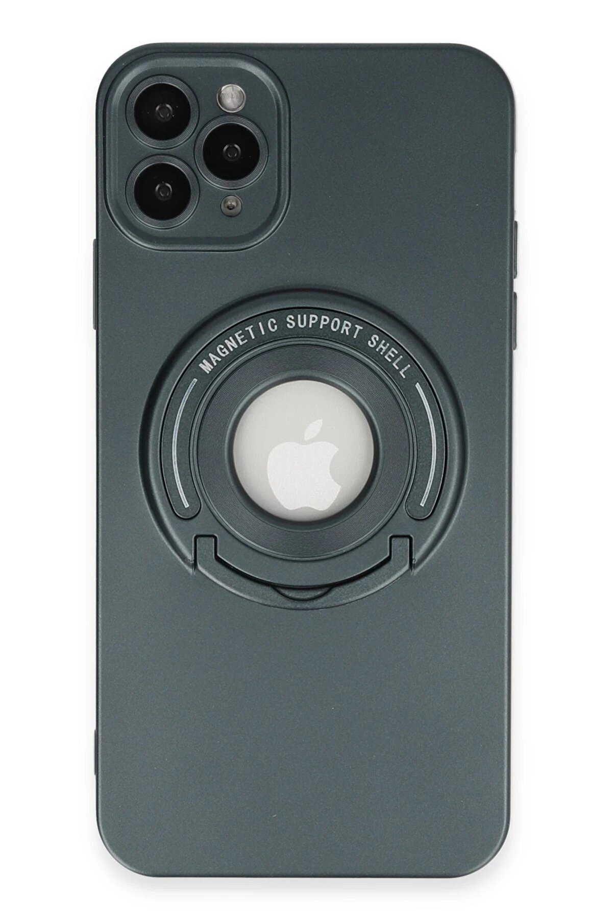 CepteToptan iPhone 12 Pro Kılıf Lukka Magneticsafe Kapak - Koyu Yeşil - DROPX6653-6173