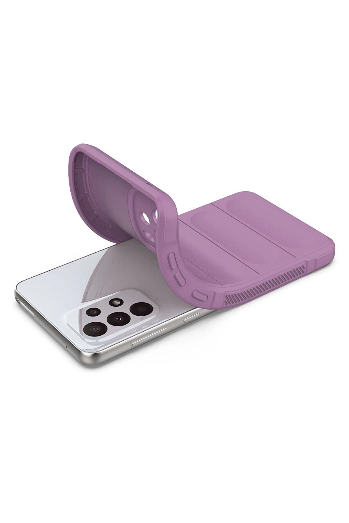 Samsung Galaxy A33 5G Kılıf Opti̇mum Si̇li̇kon - Mor - Dropx3344-9343