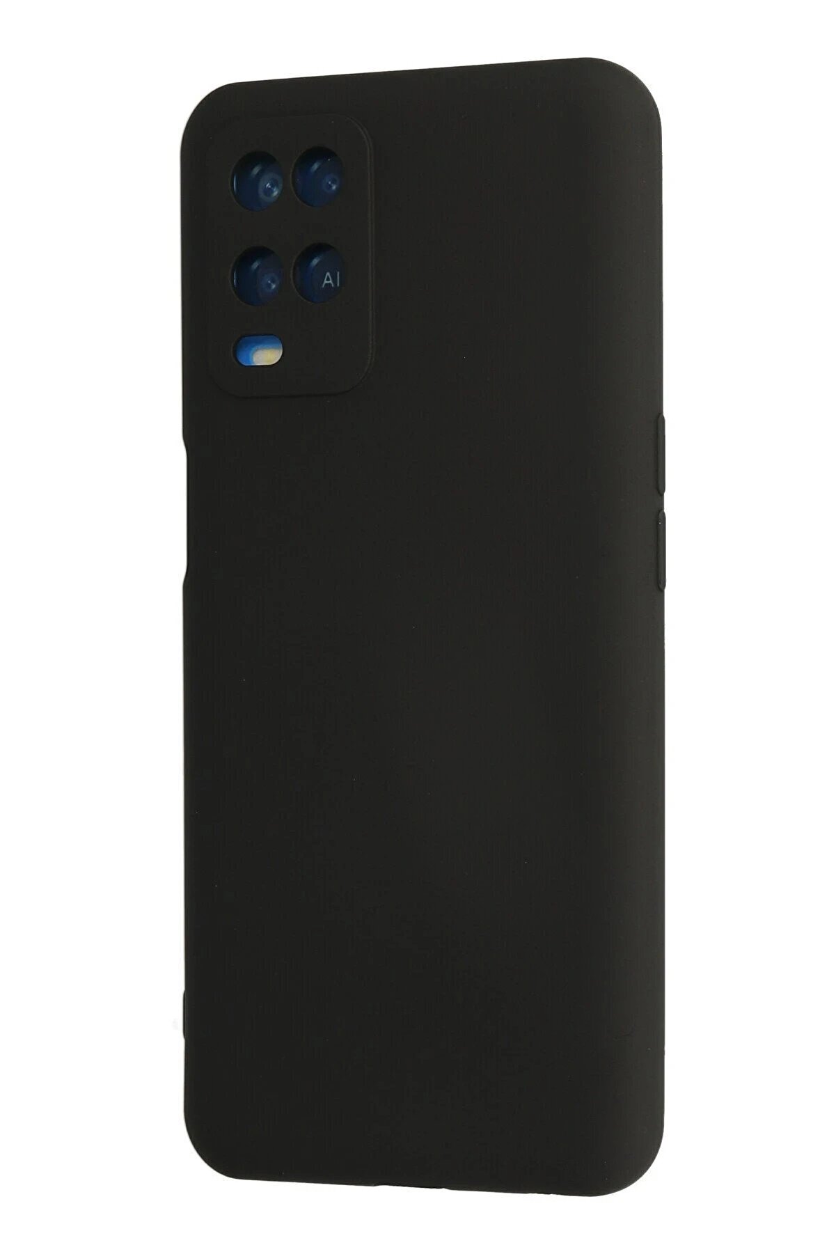 Oppo A54 4G Kılıf Nano İçi̇ Kadi̇fe Si̇li̇kon - Si̇yah - Dropx7549-9120