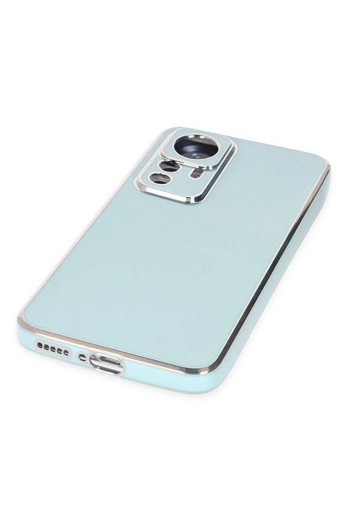 Xi̇aomi̇ Mi̇ 12T Pro Kılıf Volet Si̇li̇kon - Açık Yeşi̇l - Dropx2813-4899