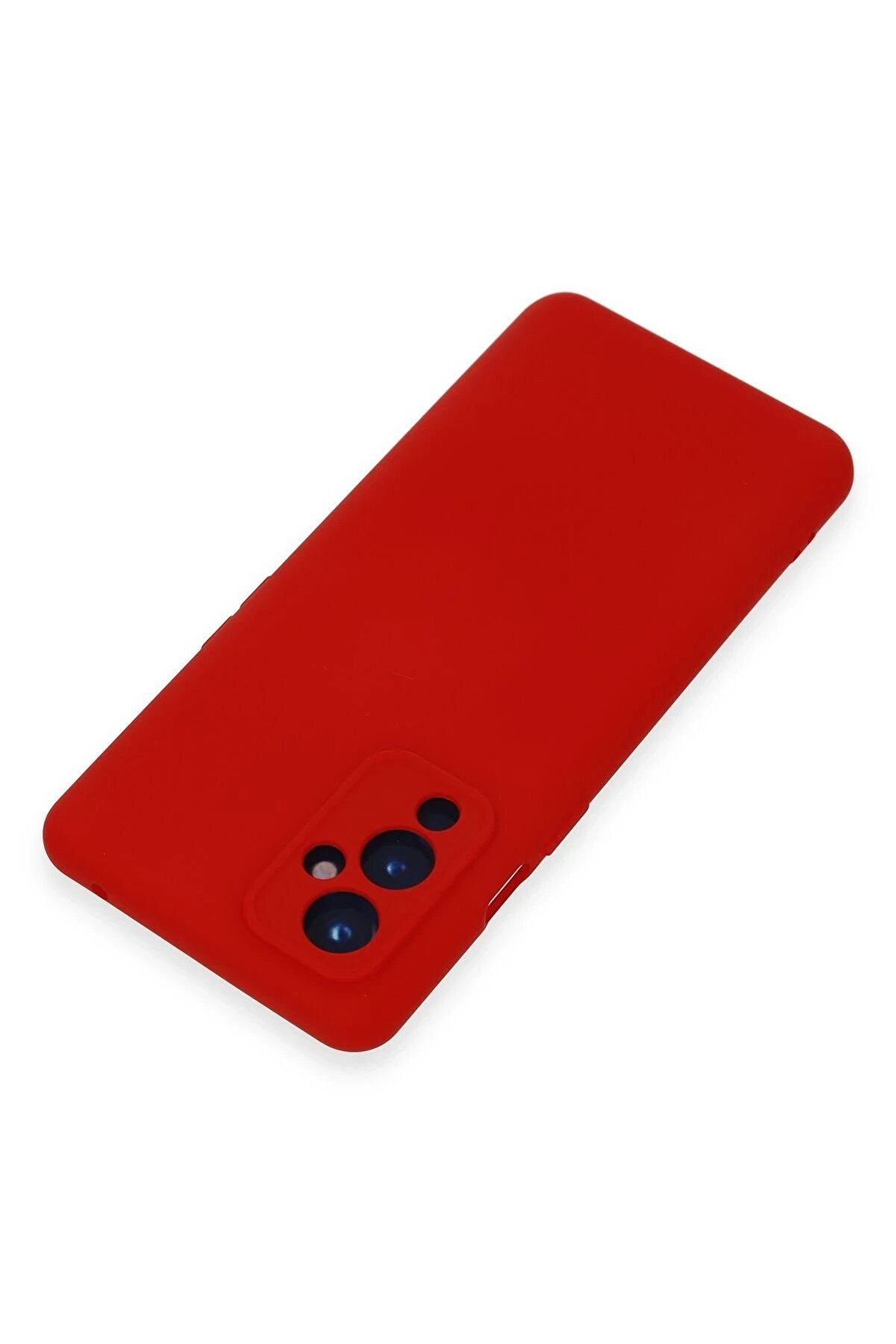 One Plus 9 Kılıf Nano İ&ccedil;i̇ Kadi̇fe Si̇li̇kon - Kırmızı - Dropx6709-6537