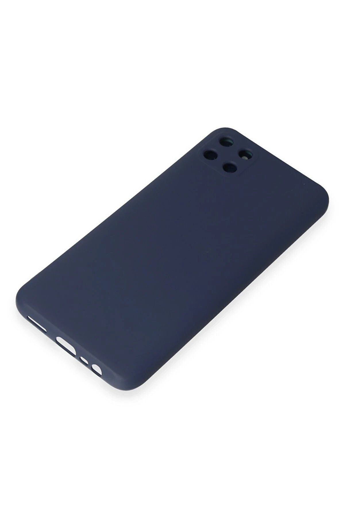 Realme C11 Kılıf Nano İçi̇ Kadi̇fe Si̇li̇kon - Laci̇vert - Dropx3912-1254