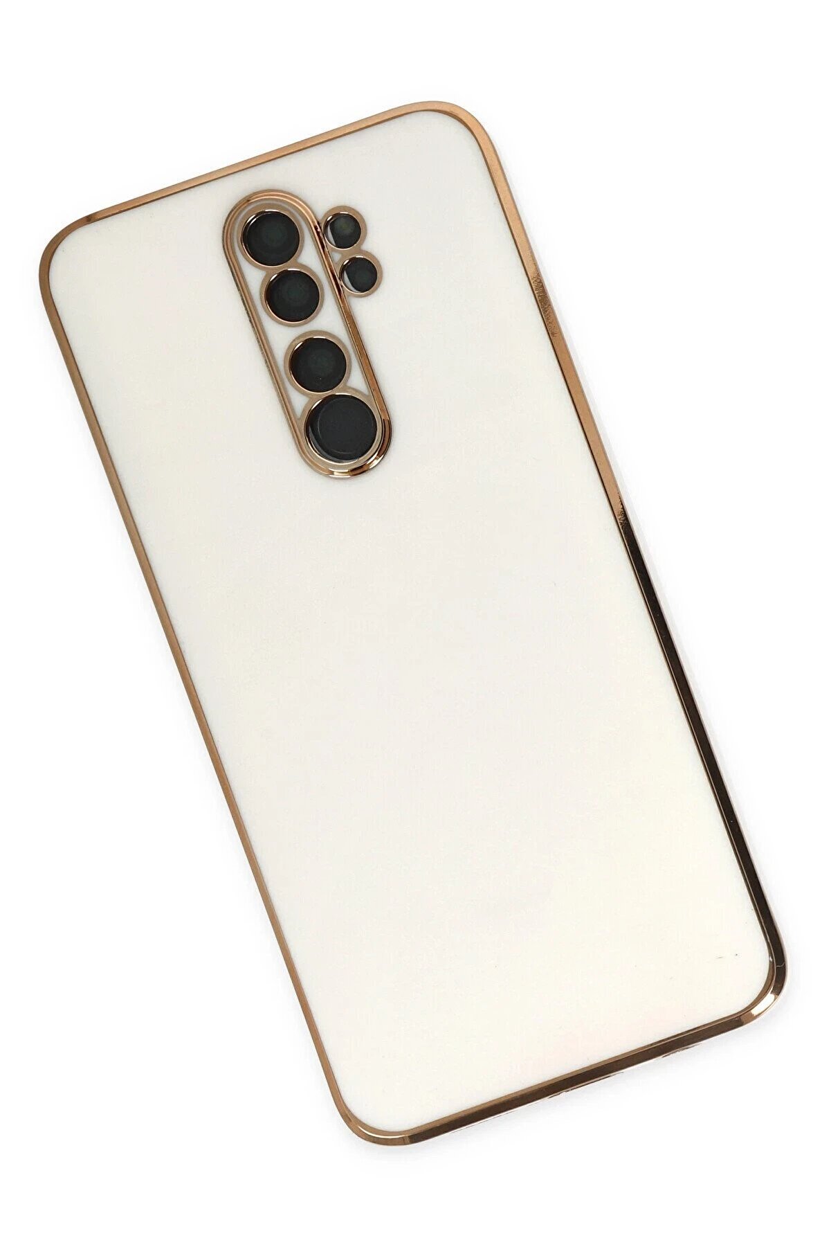 Xi̇aomi̇ Redmi̇ Note 8 Pro Kılıf Volet Si̇li̇kon - Beyaz - Dropx5435-5325