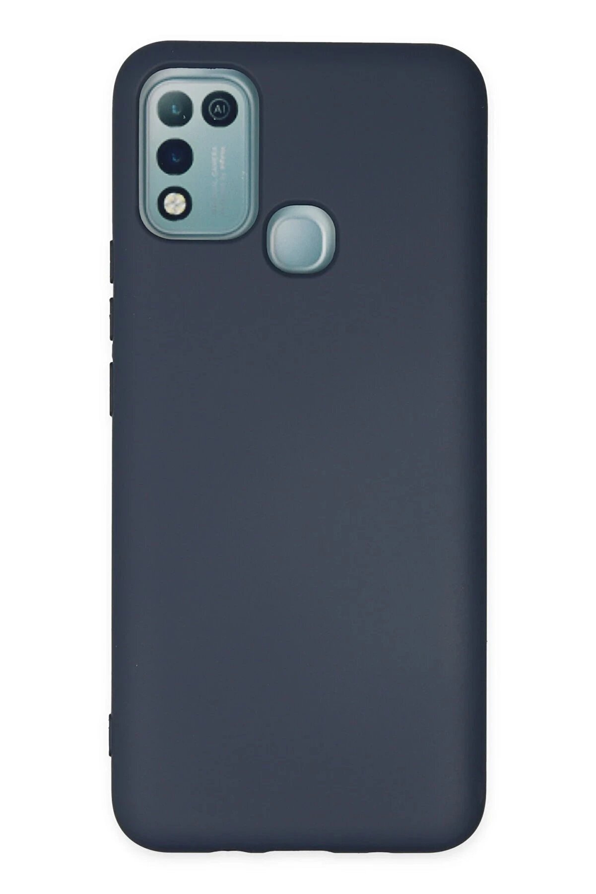 CepteToptan İnfinix Hot 10 Play Kılıf Nano içi Kadife Silikon - Lacivert - DROPX5685-7572