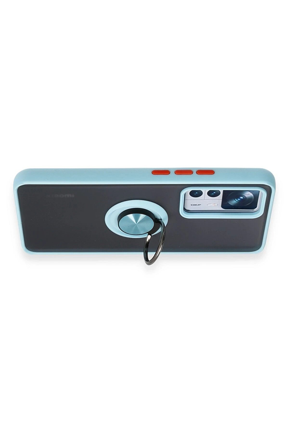 Xi̇aomi̇ Mi̇ 12T Pro Kılıf Montreal Yüzüklü Si̇li̇kon Kapak - Buz Mavi̇ - Dropx2227-3771