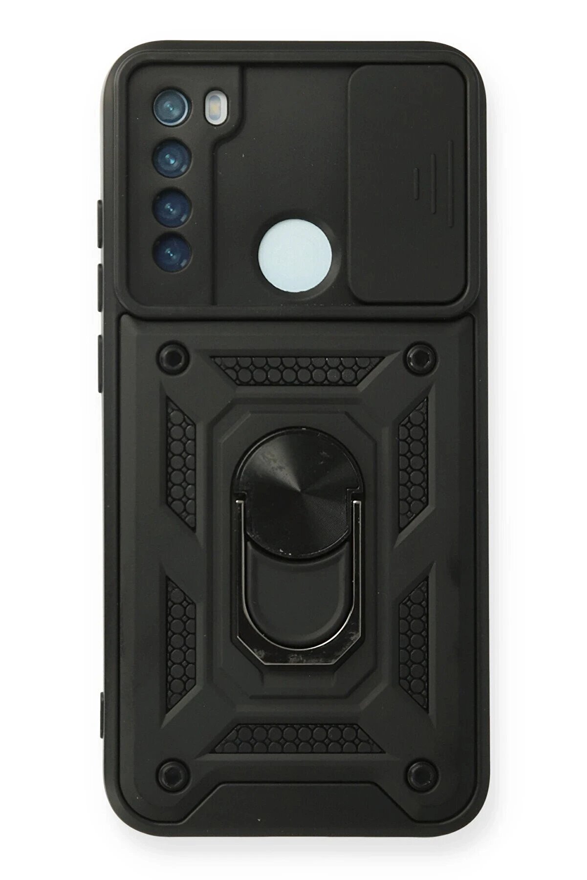 CepteToptan Xiaomi Redmi Note 8 Kılıf Pars Lens Y&uuml;z&uuml;kl&uuml; Silikon - Siyah - DROPX9212-9016