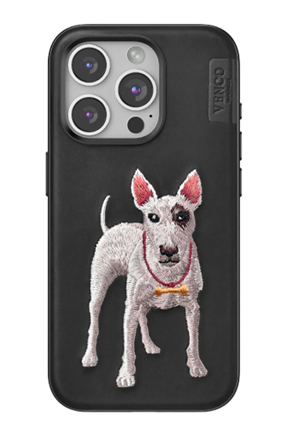 CepteToptan iPhone 15 Pro Max Perma Desenli Kapak - Siyah - DROPX7617-6789