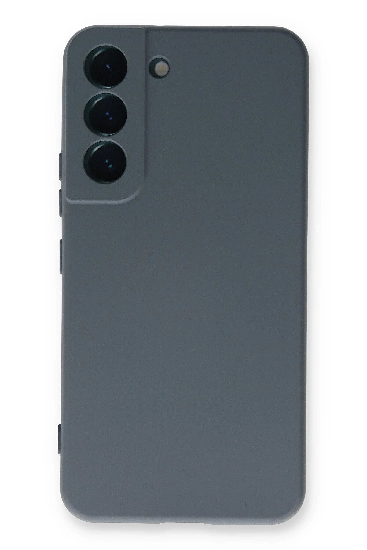 CepteToptan Samsung Galaxy S23 Kılıf Nano i&ccedil;i Kadife Silikon - Gri - DROPX3760-3752