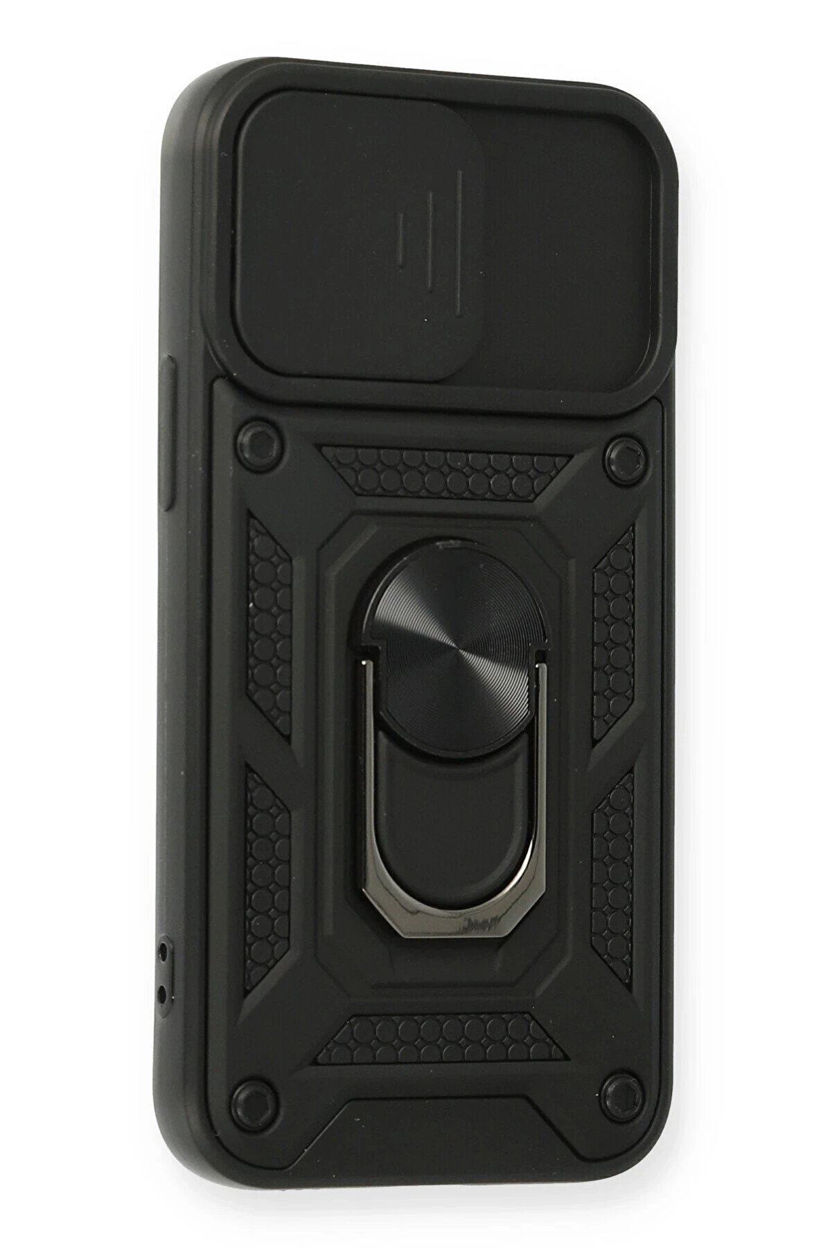 İphone 12 Mi̇ni̇ Kılıf Pars Lens Y&uuml;z&uuml;kl&uuml; Si̇li̇kon - Si̇yah - Dropx5579-6675