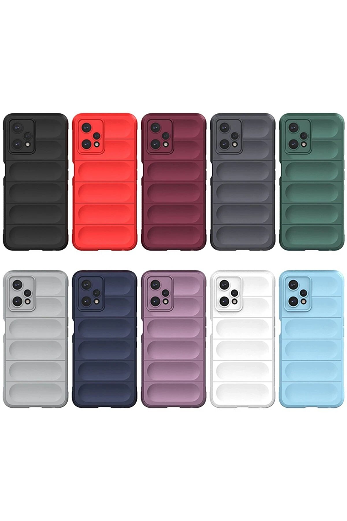 Realme 9 Pro 5G Kılıf Opti̇mum Si̇li̇kon - Sky Blue - Dropx5178-9877